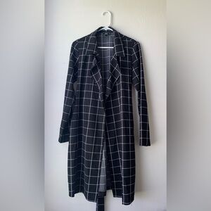 Have Black With White Stripes long jacket